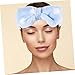 GOOHOCHY 6pcs Fluffy Fleece Hair Band for Skincare and Makeup Bowknot Headband for Face Washing and Spa Use Suitable for All Hair Types