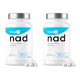 NAD+ Nicotinamide Riboside Chloride 300mg - +3 Mesi di Cura - NAD Booster - Anti-Età e Contro la Fatica, Supporto Nervoso - 90 Capsule Vegetali - Vegan & Premium - Hexagon (Confezione da 2)