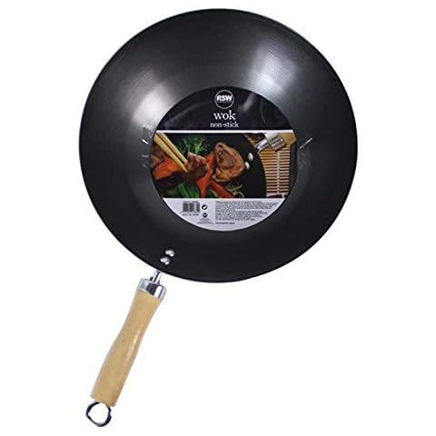 Royle Home Non-Stick 28cm Stir Fry Frying Oriental Wok Pan Cover