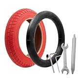 WASQUBKS Tubo Interior Inflable for Patinete eléctrico de 10 Pulgadas/neumático Exterior Compatible for neumáticos Todoterreno Xiaomi M365/m365 Pro/pro2(1 Set Red 180)