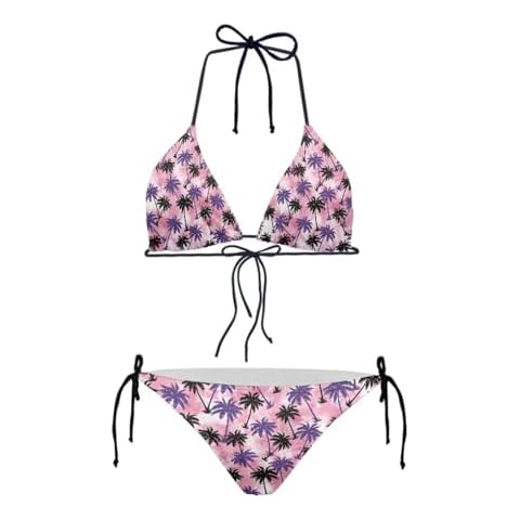 JEOCODY Women's High Waist Halter Bikini Set Cover