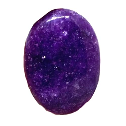 Lépidolite violette naturelle ovale 31mm pour créer votre bague ou pendentif DIY
