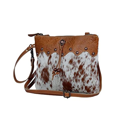 Image of Myra Bag Cowprint Purse - Cowprint Bags for Women, Over The Shoulder Purse