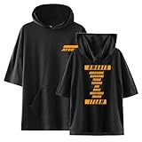 Xkpopfans New Album Treasure Hoodie T-Shirt Hong-Joong Seong-HWA Yun-H Hooded Shirt Black
