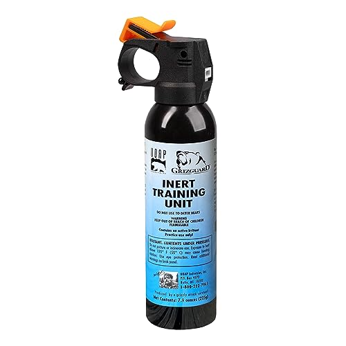 UDAP/Griz Guard Inert Training Unit - Practice Bear Spray Canister, No Active Pepper Ingredient, 12I, 7.9 oz