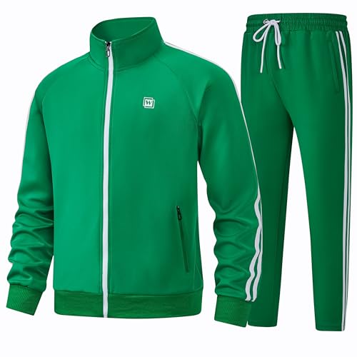 Men's Tracksuits Athletic Sportswear Casual Full Zip Sweatsuit for Men 2 Piece Outfits2