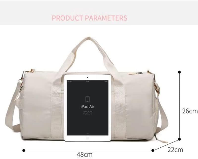 Men and Women's Travel Bag With Shoe Compartment Sports Tote Gym Bag Weekender Overnight Shoulder Bag - Image 2