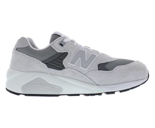 New Balance 580 Mens Shoes Size 9, Color: Grey/Pure White/Grey3