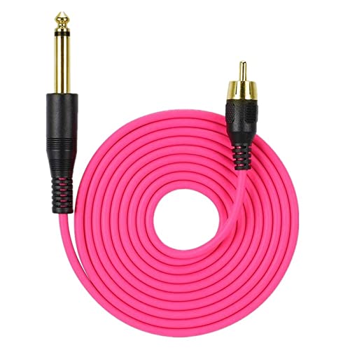 HapGlan 1.8m Clip Cord 6.35mm to Male Copper-core Wire Line Rotary Machines Power Supply Cable Cord