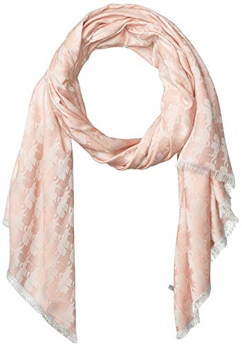Karl Lagerfeld Paris Karl Head Écharpe Pashmina en Rayonne Bicolore Temps Froid, Pivoine Profonde, Taille Unique Femmes Cover