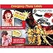 20 Emergency 9-911 Phone Labels. Laminated Stickers on Yellow Gloss with Red Ink. Permanent Adhesive. Size: 2