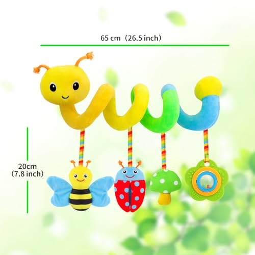 Image of Spiral Car Seat Toy for Babies 0-6 Months