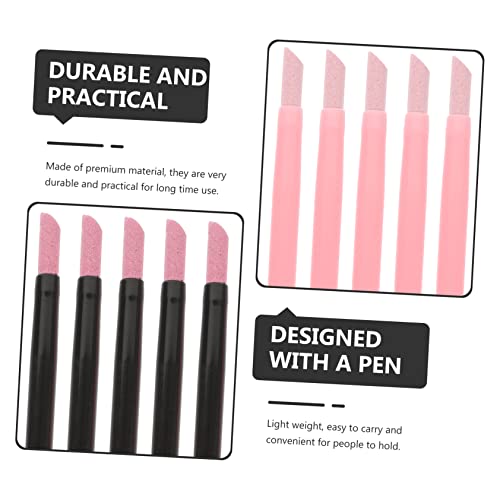 FRCOLOR 2 Conjuntos De Caneta De Quartzo Para Unhas Lixa De Unhas Removedor De Cutícula De Vidro Tam