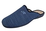 J. Ruiz calzados JR - Zapatillas de Casa Hombre - Pantuflas de Hombre Verano - Fabricado en España. (Tejano Jeans, 42, Sistema tallas calzado EU, Adulto, Hombre, Números, mediano, 42)