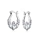 Bff Love Celtic Irish Friendship Claddagh Hoop Earrings For Women For Teen 925 Sterling Silver .75 Dia