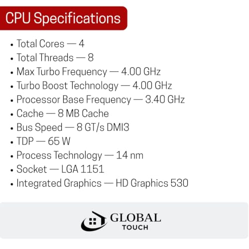 Image of i7-6700 Desktop Processor with Fan 4 Core 8 Thread LGA 1151
