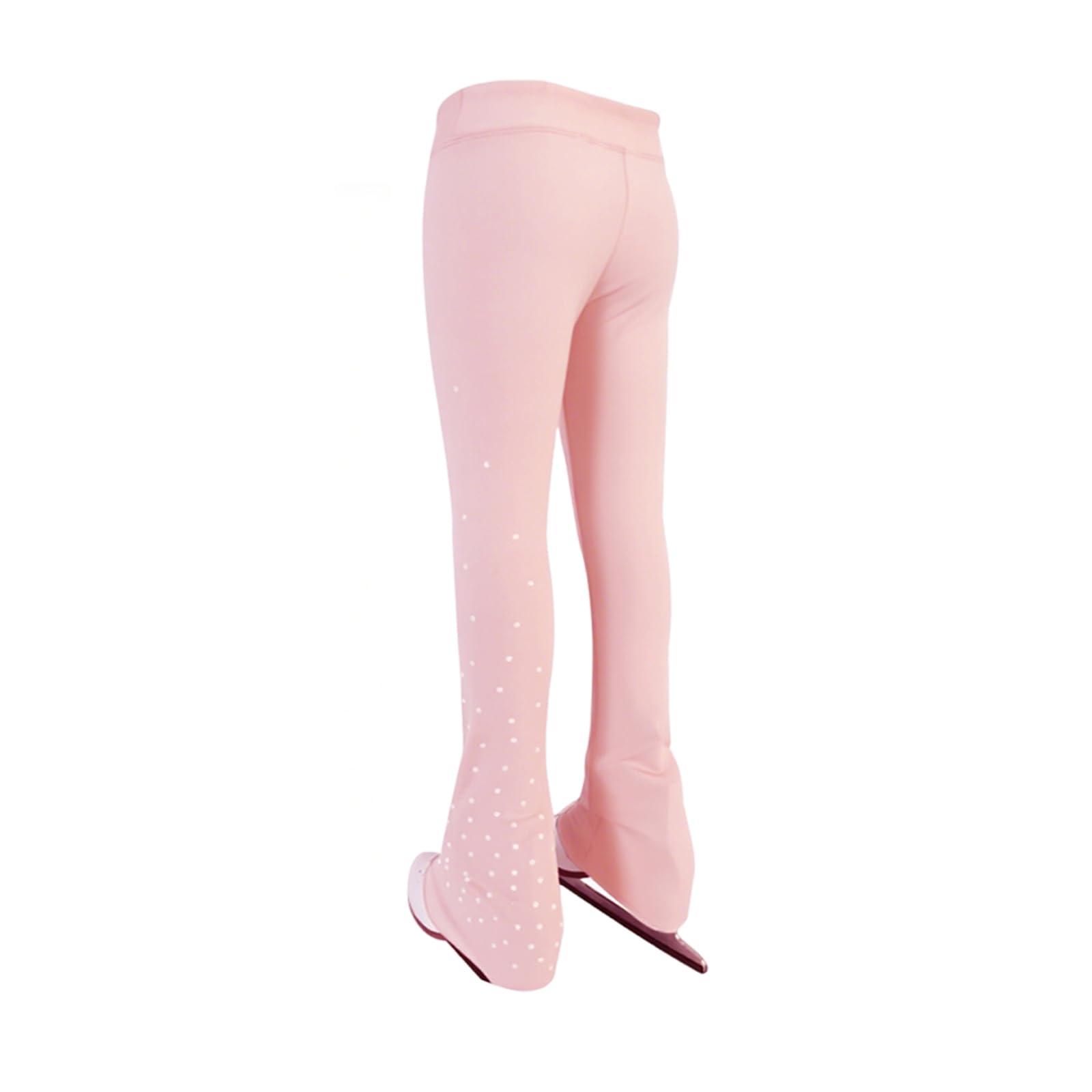 LIUHUO Pantalon de Patinage Artistique Respirant pour Filles Ceinture élastique