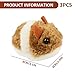 Otbushit 3PCS Moving Mouse Cat Toy Pull String Interactive Toy Mice for Cats Funny Dog Toys Plush to Keep Them Busy