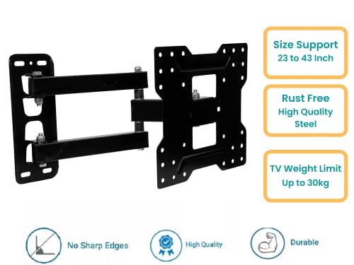 Image of PROSAC Premium Heavy Duty Full Motion Wall Mount 23-43 inch LED LCD HD Plasma TV Stand (Minimum 100x100 mm & Maximum 200x200) (Not Suitable for Mi /Redmi LED /LCD TV)