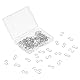 Molain 100 Stück Mini S Haken, 14mm s haken klein Steckverbinder Metallhaken zum Aufhängen mit Aufbewahrungsbox für DIY Handwerk Hängende Schmuck Foto (Silber)