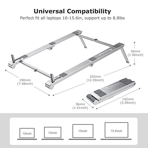 Foldable Mini Aluminum Laptop Stand - Image 4