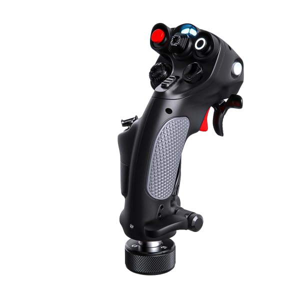 VIRPIL Controls CDT-AERO-R Grip Premium Joystick Griff für PC Flugsimulation HOTAS Flightstick Aufsatz Rechtshänder mit Twist-Achse kompatibel mit WarBRD-D und MongoosT-50CM3 Bases