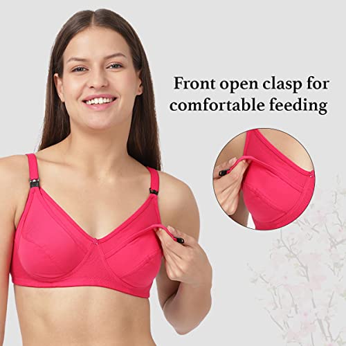 Image of Femzy Women's Cotton Non-Padded Wire Free Maternity Bra