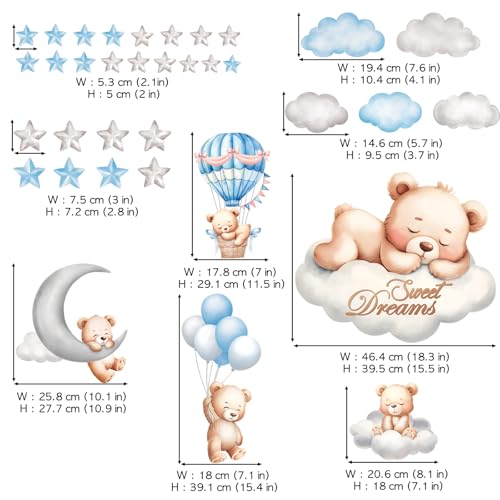 DECOWALL Vinilo Decorativo Infantil Sweet Dream Bear miniatura 7