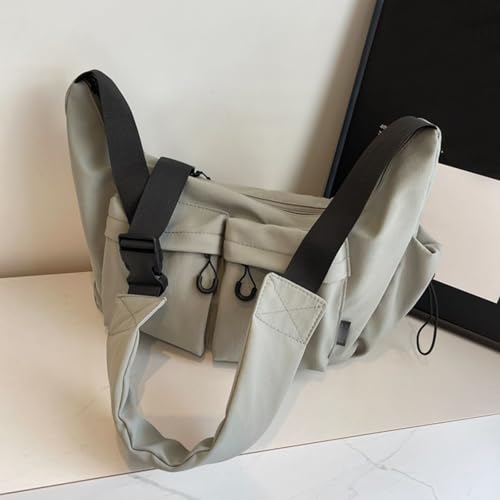 Dallaswind Large Capacity Messenger Canvas Bag, Large Crossbody Bag Shoulder Purse, Vintage Water Resistant Canvas Satchel4