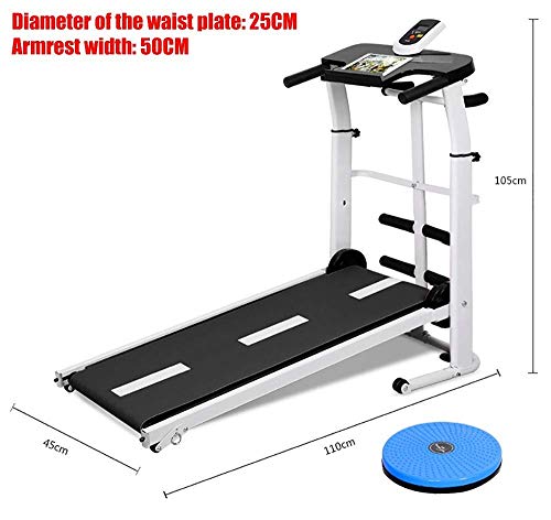 Caminadora plegable mecánica para ejercicio en casa miniatura 7
