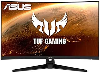 ASUS TUF Gaming 32" 1440P HDR Curved Monitor (VG32VQ1B) - QHD (2560 x 1440), 165Hz (Supports 144Hz), 1ms, Extreme Low Motion Blur, Speaker, FreeSync Premium, VESA Mountable, DisplayPort, HDMI,BLACK