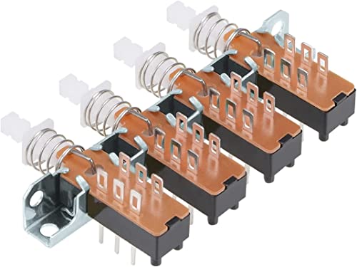 Interrupteur DPDT 6 broches piano 8 rangées pour circuit imprimé - 3
