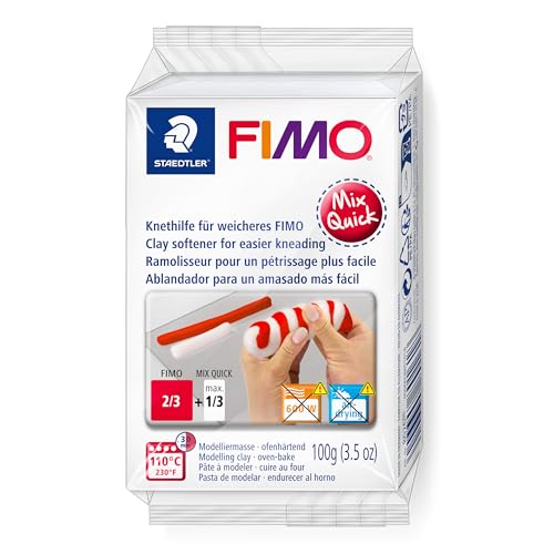 STAEDTLER - Fimo Accessoires Mix Quick - Pain ramollisseur de pâte - 100 grammes - 8026