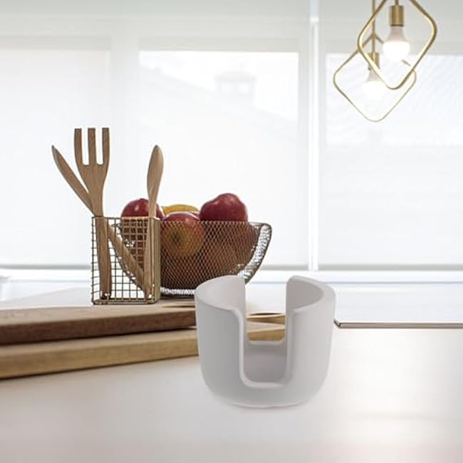 Alipis Diatomite Sponge Holder, Slotted Dish Sponge Holder Fast Absorbing Stone Drying Caddie Instant Drying Sink Tray for Kitchen Sink Bathroom Organizer Grey