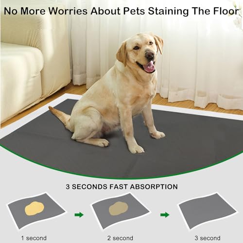 ELEGX Extra Large 31\"x47\" 30 Odor-Control Super Absorbency Charcoal Pee Pads - Thicken Disposable Potty Pads for Dogs and Cats - Thumbnail 5