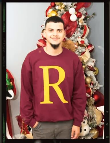ALLNTRENDS Adult Sweatshirt R Harry Christmas Cool Fans Xmas Party (US, Alpha, Large, Regular, Regular, Maroon)3