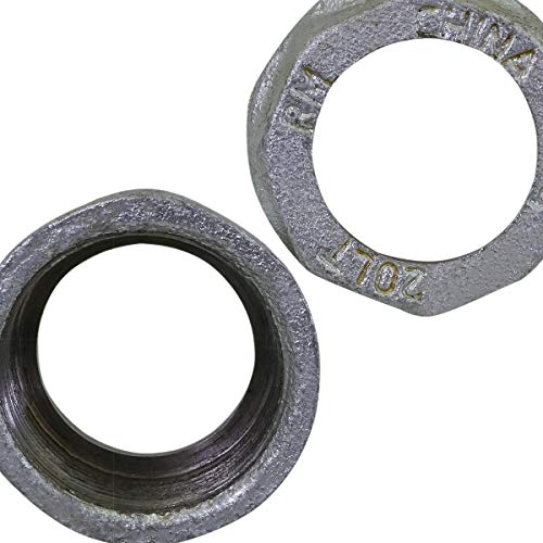 Image of Midline Valve HNOH1143-5 Nuts for Gas Meters 1-1 /4'' FIP Galvanized Steel (5 Pack)
