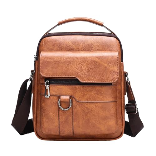 Sac à bandoulière pour homme grande capacité sacoche légère sangle ajustable
