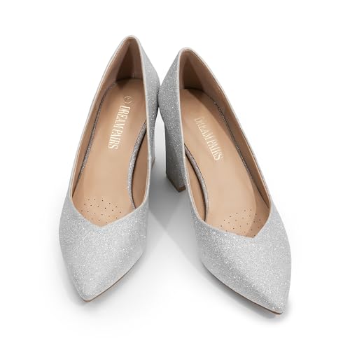 Image of DREAM PAIRS Womens High Chunky Closed Toe Block Heels