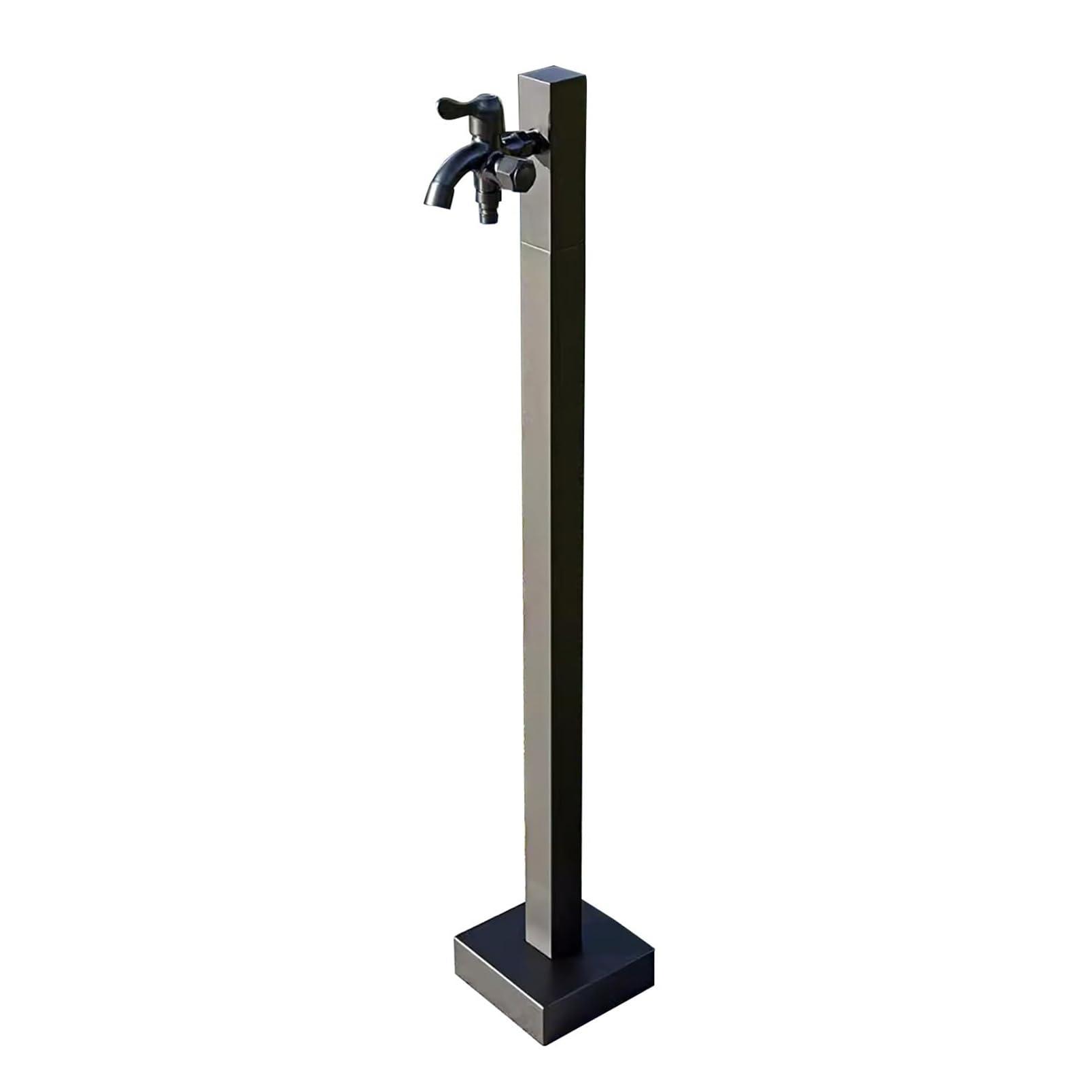 BHGFYXBS Outdoor Faucet Vertical Garden Water Column, Stainless Steel Freestanding Hose Stand Garden Water Column With Faucet, Garden Water Fountain Column For Irrigation/Watering,F-98 * 15cm
