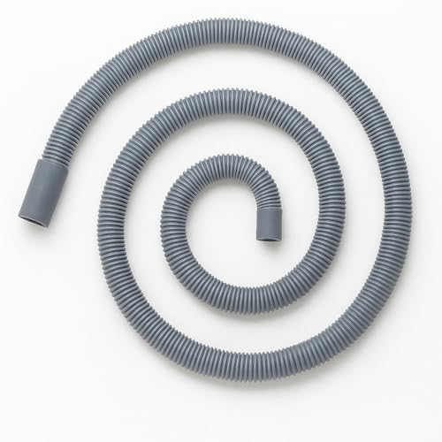 Image of SBD 2 Meter easyfit Washing Machine inlet Pipe | Washing Machine Tap Connector Pipe | Leak-Free Flexible Design Rubber Interface | Water inlet Pipe (Pack Of 1) (Grey, 2 Mtr)