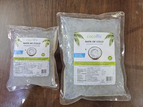 Image of Cocolife Nata De Coco 10mm Coconut Jelly (1kg) | Premium Chewy Coconut Cubes | Ready-to-Eat Dessert Topping | Perfect for Bubble Tea, Fruit Bowls, Ice Cream & Drinks | Refreshing Low-Fat Tropical Snack