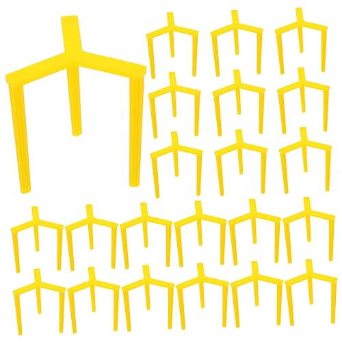 FUNOMOCYA Pizza Serving Stand 200pcs Reusable Plastic Holder Triangular Support Frame for Pizzerias