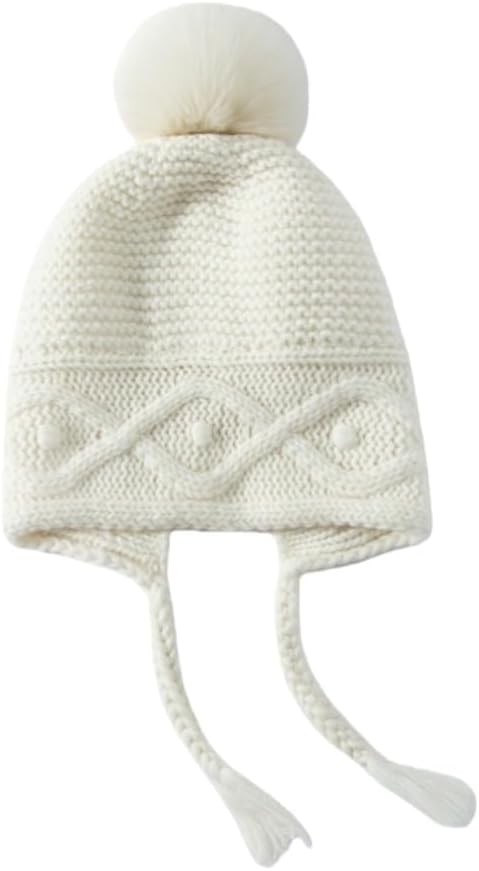 Diexgiy] アルバス山羊カシミア立体ニット耳あてキャップ ファー