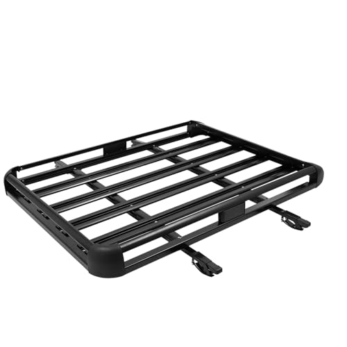 LKHDONG Baca de 140 x 135 cm, cesta de techo para coche, ancho ajustable, portaequipajes de aluminio hasta 150 kg, cesta de equipaje para modelos SUV con portaequipajes incorporados