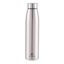 Attro Sleek Stainless Steel Water Bottle – 1 Liter (Silver)