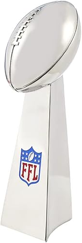 Trofeo Fantasy Football - 4 pulgadas - Trofeo de réplica de acero inoxidable hecho para campeones de fútbol de fantasía disponible en Yaxa Peru