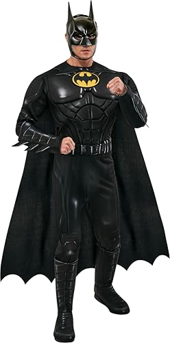 Rubies - Disfraz de DC Comics Flash The Movie Batman (Keaton) para hombre, como se muestra, talla XL