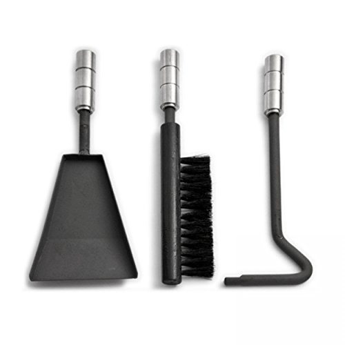 Preisvergleich Produktbild TermaTech 09-524 Kaminbesteck Holzfachtür TT20, schwarz