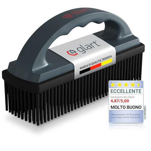 Glart 45THB Spazzola per Cani e Auto, Antracite/Nero